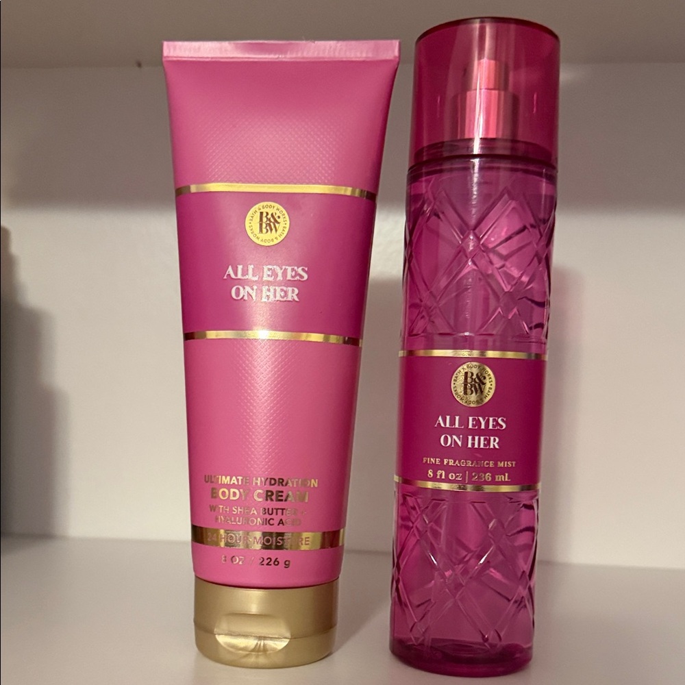 Bath and Body Works All Eyes on Her Body Cream and Fragrance Mist Set